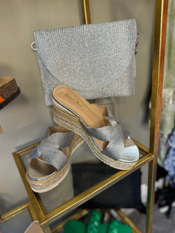 Silver and Straw Wedges - Image 5