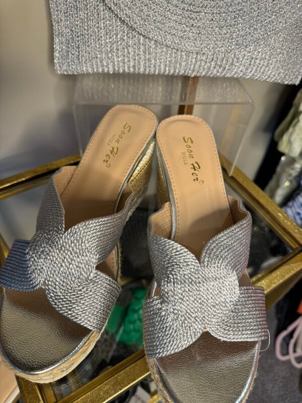 Silver and Straw Wedges - Image 3