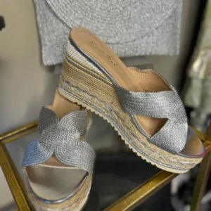 Silver and Straw Wedges