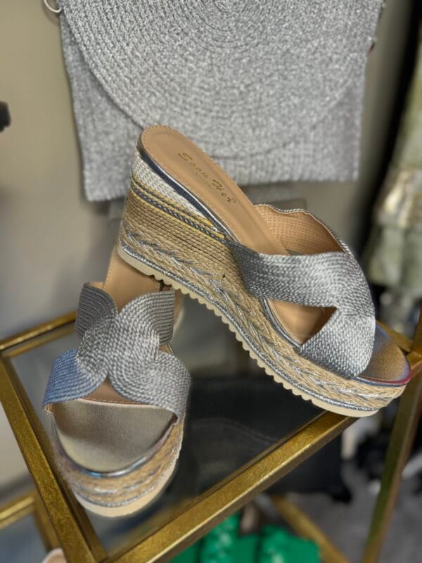 Silver and Straw Wedges