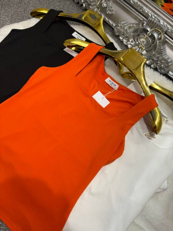 Basic Square Neck Slinky Top - Image 4