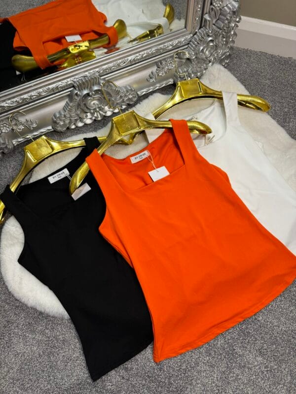 Basic Square Neck Slinky Top