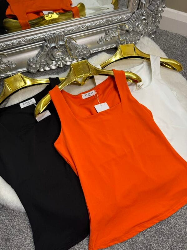 Basic Square Neck Slinky Top - Image 3