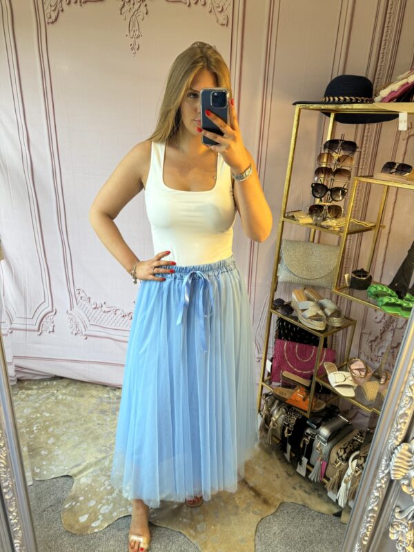 ‘Tasmin’ Tulle Skirt Blue - Image 6