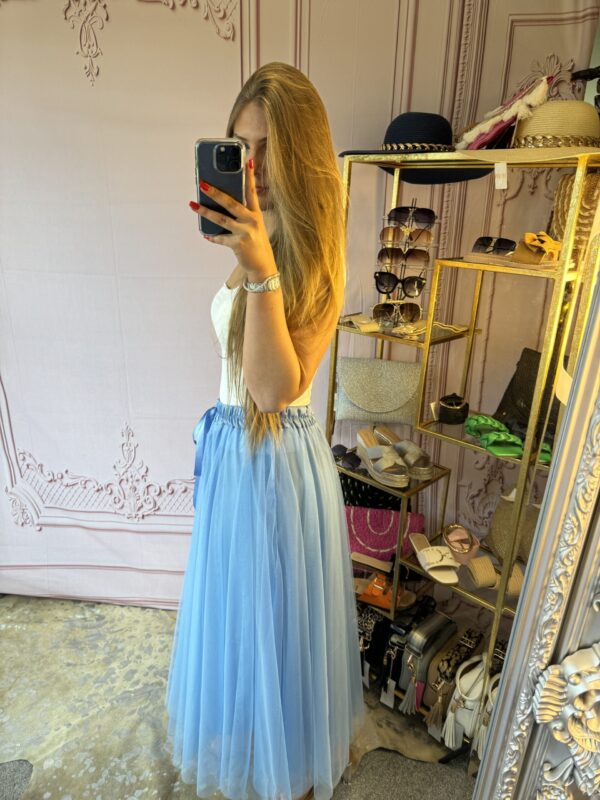 ‘Tasmin’ Tulle Skirt Blue - Image 4