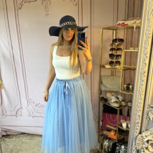 ‘Tasmin’ Tulle Skirt Blue