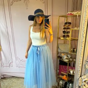 ‘Tasmin’ Tulle Skirt Blue