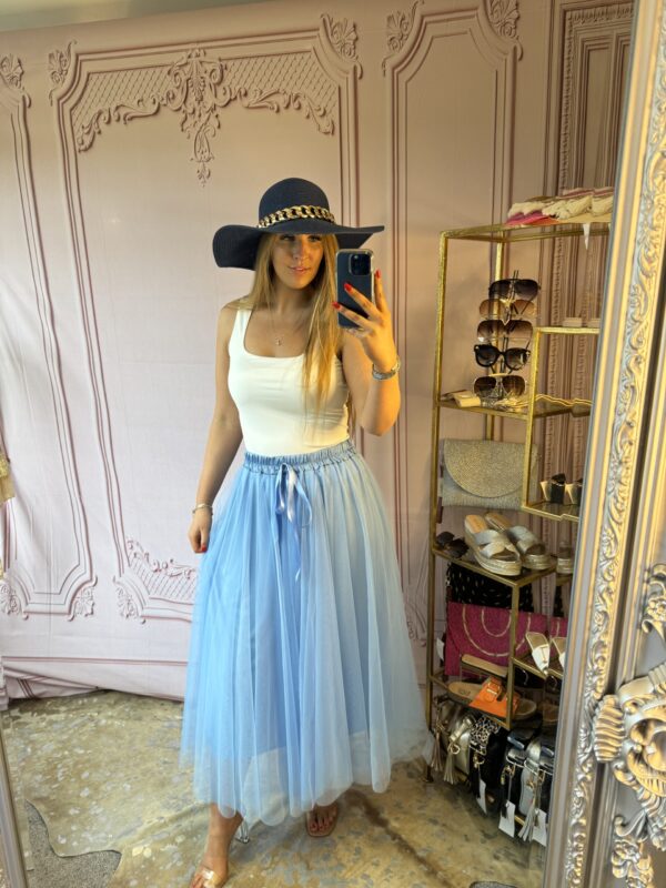 ‘Tasmin’ Tulle Skirt Blue