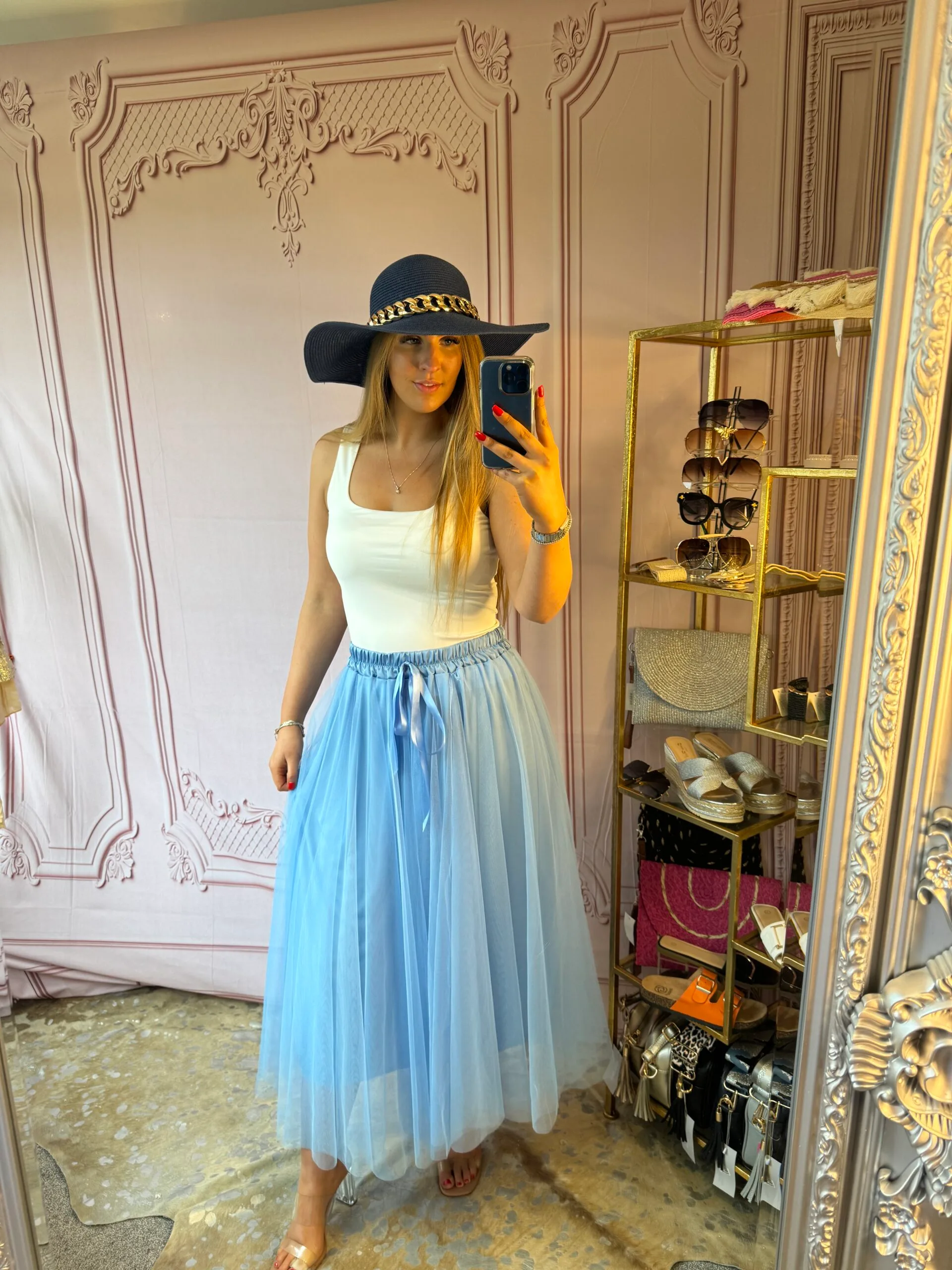 ‘Tasmin’ Tulle Skirt Blue