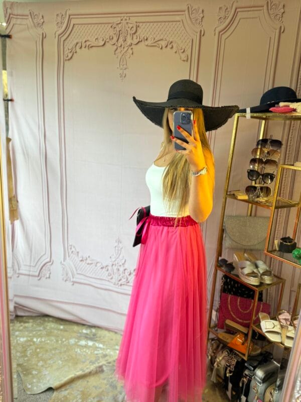 ‘Tasmin’ Tulle Skirt in Pink - Image 6