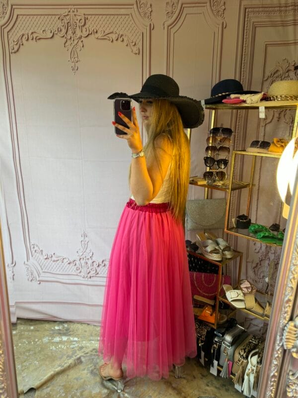 ‘Tasmin’ Tulle Skirt in Pink - Image 5