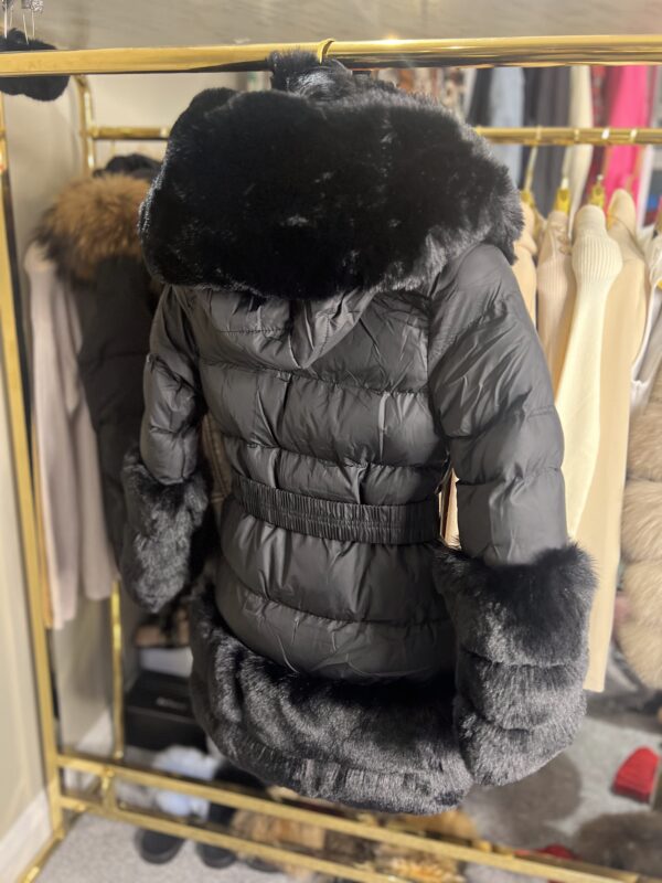 Children's Faux Fur Jacket With Belt - Image 14