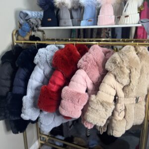 Children's Faux Fur Jacket With Belt