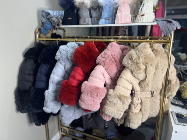 Children's Faux Fur Jacket With Belt